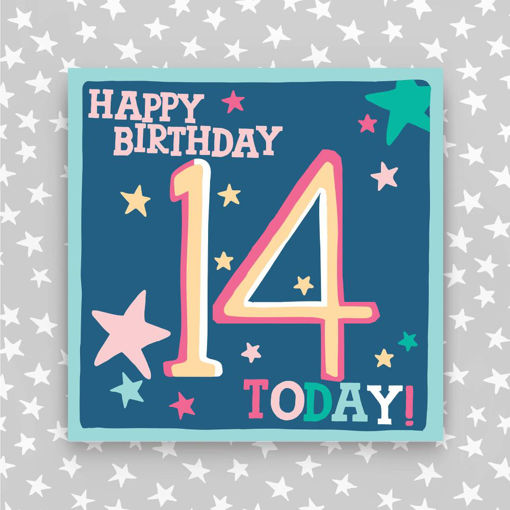 Picture of HAPPY BIRTHDAY 14 TODAY PINK